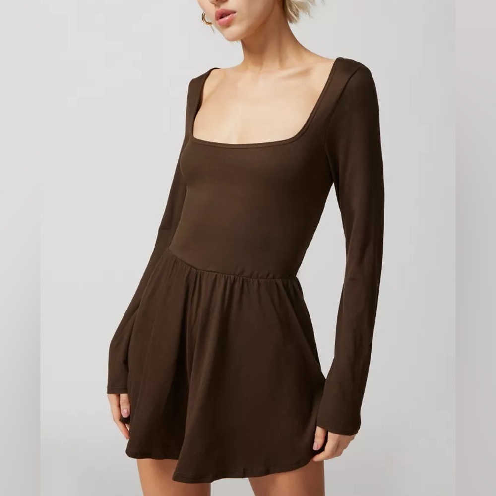 Urban Outfitters NWT Savannah Knit Long Sleeve Romper Size XS